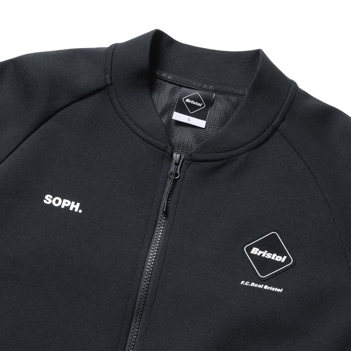 F.C.Real Bristol / TECH SWEAT VENTILATION JACKET (Black) ネック